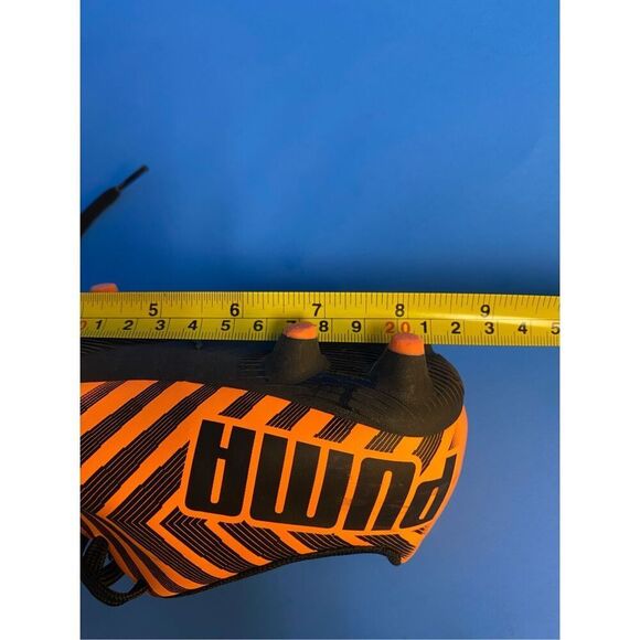 Puma Men's Orange & Black Puma Tacto II FG/AG Jr Athletic Shoes Size 2 - Picture 7 of 9